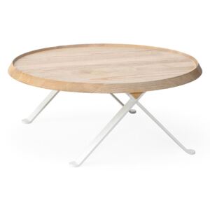 BILLIANI - Kulatý stůl s kovovou podnoží a dřevěnou deskou LILLIPUT TABLE 313