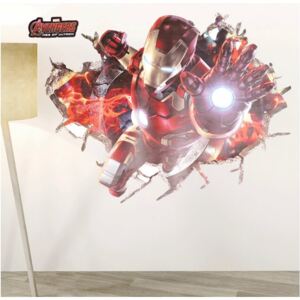 Samolepka na zeď "Iron Man" 70x50 cm