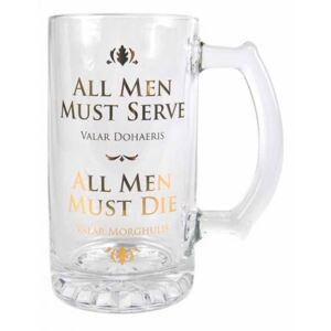 Sklenice Game of Thrones|Hra o Trůny: All Men Must Die (objem 500 ml)