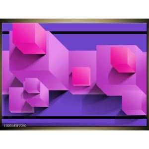 Obraz fialových krychlí (F005545F7050)