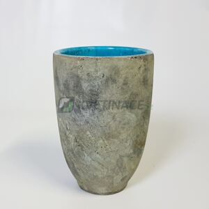 Váza Fien šedo tyrkysová 15x23cm - Do interiéru