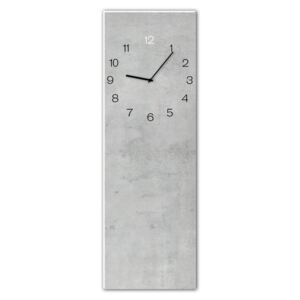 Styler Skleněné nástěnné hodiny - Concrete | Rozměry: 20x60 cm