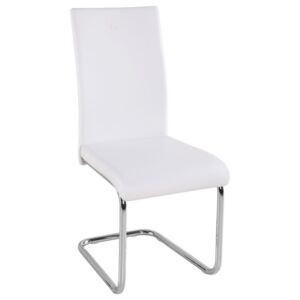 Jídelní židle Tula, bílá ekokůže