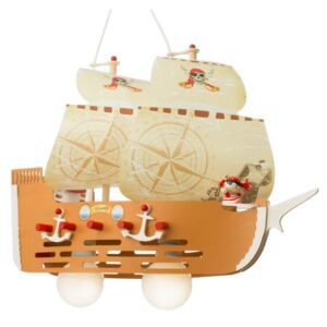 Elobra 137062 dětské závěsné svítidlo Pirátská loď 2x40W