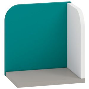 MebloLux Rohová polička IQ 16 Barva nábytku: Modro/zelená