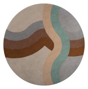 Carpet Rug béžová-zelená Kartell