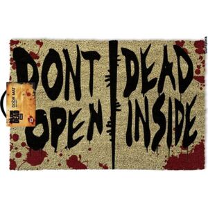 Rohožka The Walking Dead: Don't Open Dead Inside (60 x 40 cm) hnědá