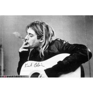 Plakát, Obraz - Kurt Cobain - smoking, (91 x 61 cm)