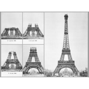 Obraz, Reprodukce - Paříž - Konstrukce Eiffelovy věže, ALAN SCHEIN PHOTOGRAPHY, (80 x 60 cm)