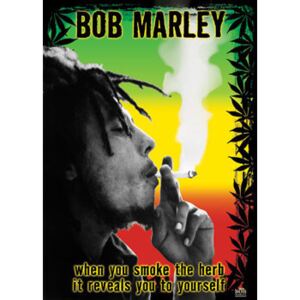 Plakát, Obraz - Bob Marley - herb, (61 x 91,5 cm)