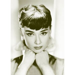 Plakát, Obraz - Audrey Hepburn - sepia, (61 x 91,5 cm)