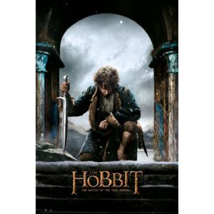 Plakát, Obraz - Hobit 3: Bitva pěti armád - Bilbo, (61 x 91,5 cm)