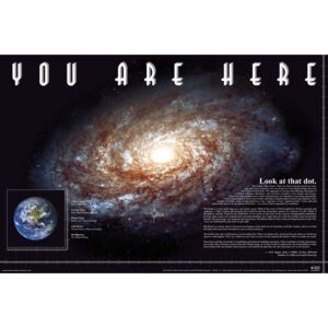 Plakát, Obraz - You Are Here - Space, (91,5 x 61 cm)