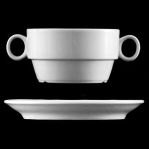 Šálek na polévku s podšálkem, souprava PRINCIP, objem: 310 mlvýška: 6 cm, výrobce G. Benedikt