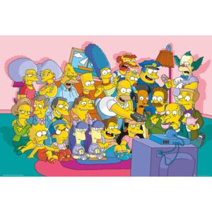Plakát, Obraz - Simpsonovi - Couch Cast, (91.5 x 61 cm)