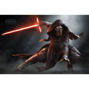 Plakát, Obraz - Star Wars VII: Síla se probouzí - Kylo Ren Crouch, (91,5 x 61 cm)