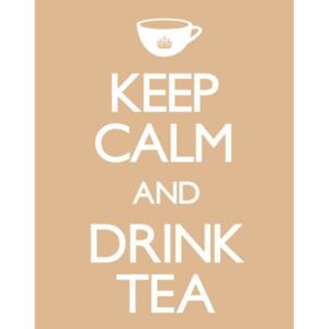Plakát, Obraz - Keep calm & drink tea, (40 x 50 cm)