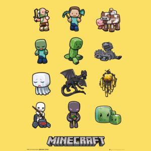 Plakát, Obraz - Minecraft - characters, (61 x 91,5 cm)