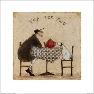 Obrazová reprodukce Sam Toft - Tea for Two, (40 x 40 cm)