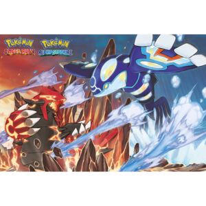 Plakát, Obraz - Pokemon - Groudon and Kyogre, (91,5 x 61 cm)