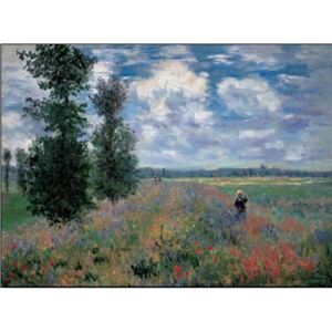 Obraz, Reprodukce - Pole vlčích máků v létě u Argenteuil, Claude Monet, (30 x 24 cm)