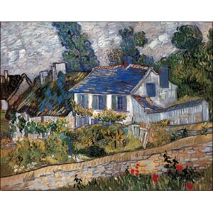 Obraz, Reprodukce - Dům v Auvers, 1890, Vincent van Gogh, (30 x 24 cm)