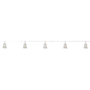Transparentní LED světelný řetěz Markslöjd Bell, 10 světýlek, délka 210 cm