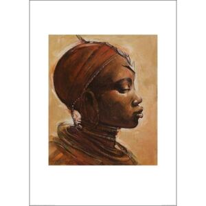 Obraz, Reprodukce - Masai woman I., Jonathan Sanders, (50 x 70 cm)