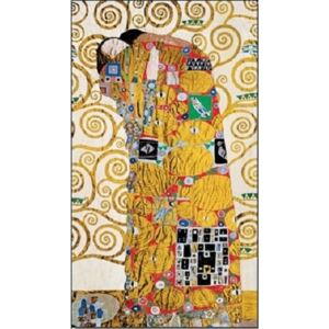 Obraz, Reprodukce - Naplnění (Objetí) - vlys z paláce Stoclet, 1909, Gustav Klimt, (24 x 30 cm)
