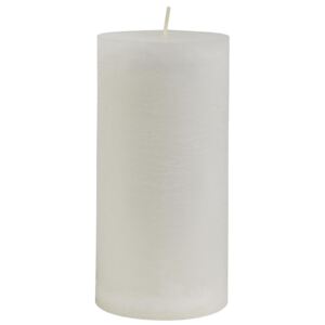 Kulatá svíčka Rustic White 14 cm