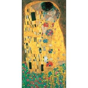 Obraz, Reprodukce - Polibek (část), Gustav Klimt, (25 x 50 cm)