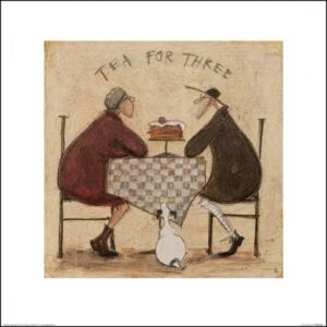 Obrazová reprodukce Sam Toft - Tea for Three 3, (40 x 40 cm)