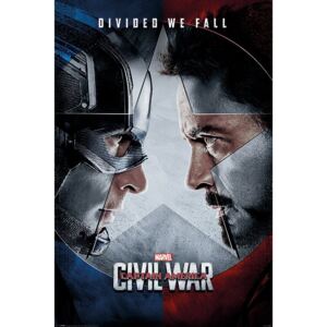 Plakát, Obraz - Captain America: Občanská válka - Face Off, (61 x 91,5 cm)