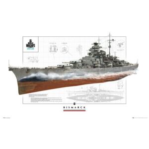 Plakát, Obraz - World Of Warships - Bismark, (91,5 x 61 cm)