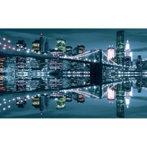 Fototapeta, Tapeta New York City - Brooklynský most, (152.5 x 104 cm)