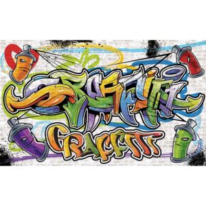 Fototapeta, Tapeta Graffiti Street Art, (208 x 146 cm)