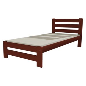 Dřevěná postel VMK 1B 90x200 borovice masiv - hnědá