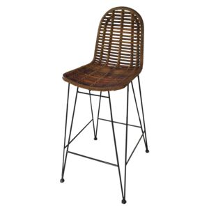 SIT MÖBEL Barová židle RATTAN 49 × 60 × 110 cm, Vemzu