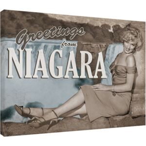 Obraz na plátně Marilyn Monroe - Niagara, (80 x 60 cm)