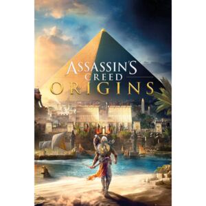Plakát, Obraz - Assassins Creed: Origins - Cover, (61 x 91,5 cm)