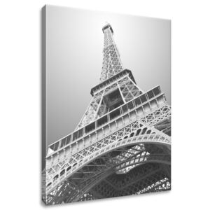 Gario Obraz na plátně Eiffelova věž Black & White Rozměry (š x v): 40 x 50 cm
