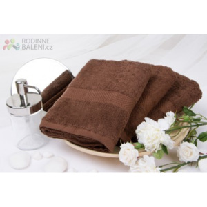 XPOSE ® Froté ručník VERONA - tmavě hnědá 50x90 cm