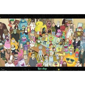 Plakát, Obraz - Rick and Morty - Cast, (91,5 x 61 cm)