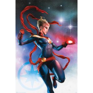 Plakát, Obraz - Captain Marvel - Galaxy, (61 x 91,5 cm)