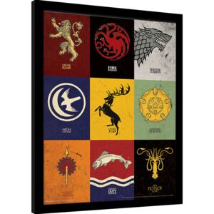 Obraz na zeď - Hra o Trůny (Game of Thrones) - Sigils