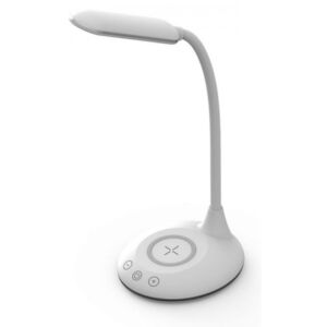 V-TAC Stmívatelná stolní LED lampa 7705 s bezdrátovým nabíjením, bílá