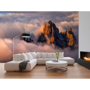 Fototapeta skály nad mraky (150x105 cm) - Murando DeLuxe