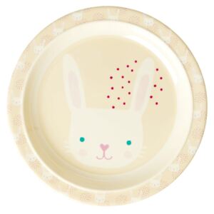 Dětský melaminový talíř Rabbit