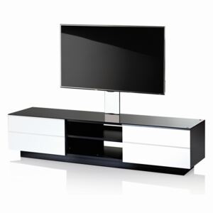 Luxusní Tv stolek Ultimate GS180 + GB80 (bílý lesk)