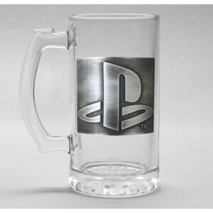 Sklenice korbel Playstation: Logo (objem 500 ml)
